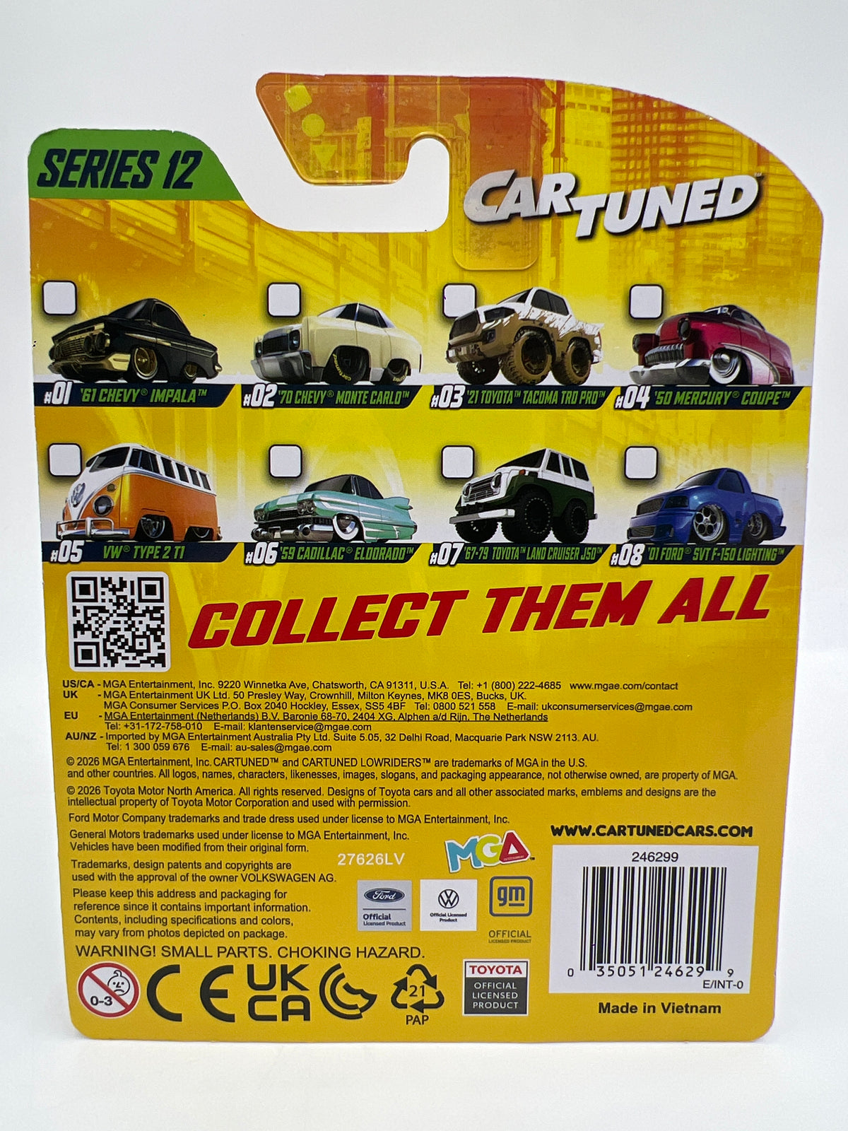 MGA Car Tuned Mainline Series 12 #5 VW Type 2 T1 Orange/White