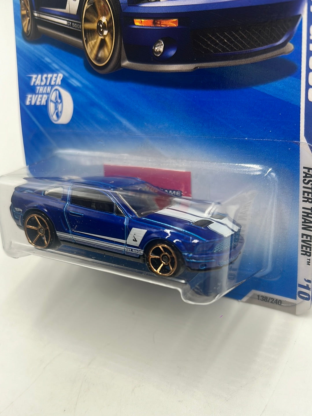 2010 Hot Wheels Faster Than Ever ‘07 Ford Shelby GT500 Blue 138/240 27G
