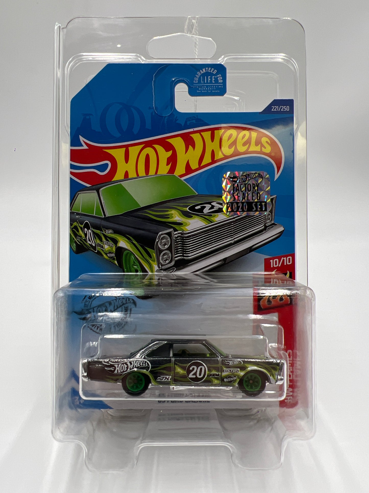 2020 Hot Wheels Factory Sealed Super Treasure Hunt #221 65 Ford Galaxie W/Protector