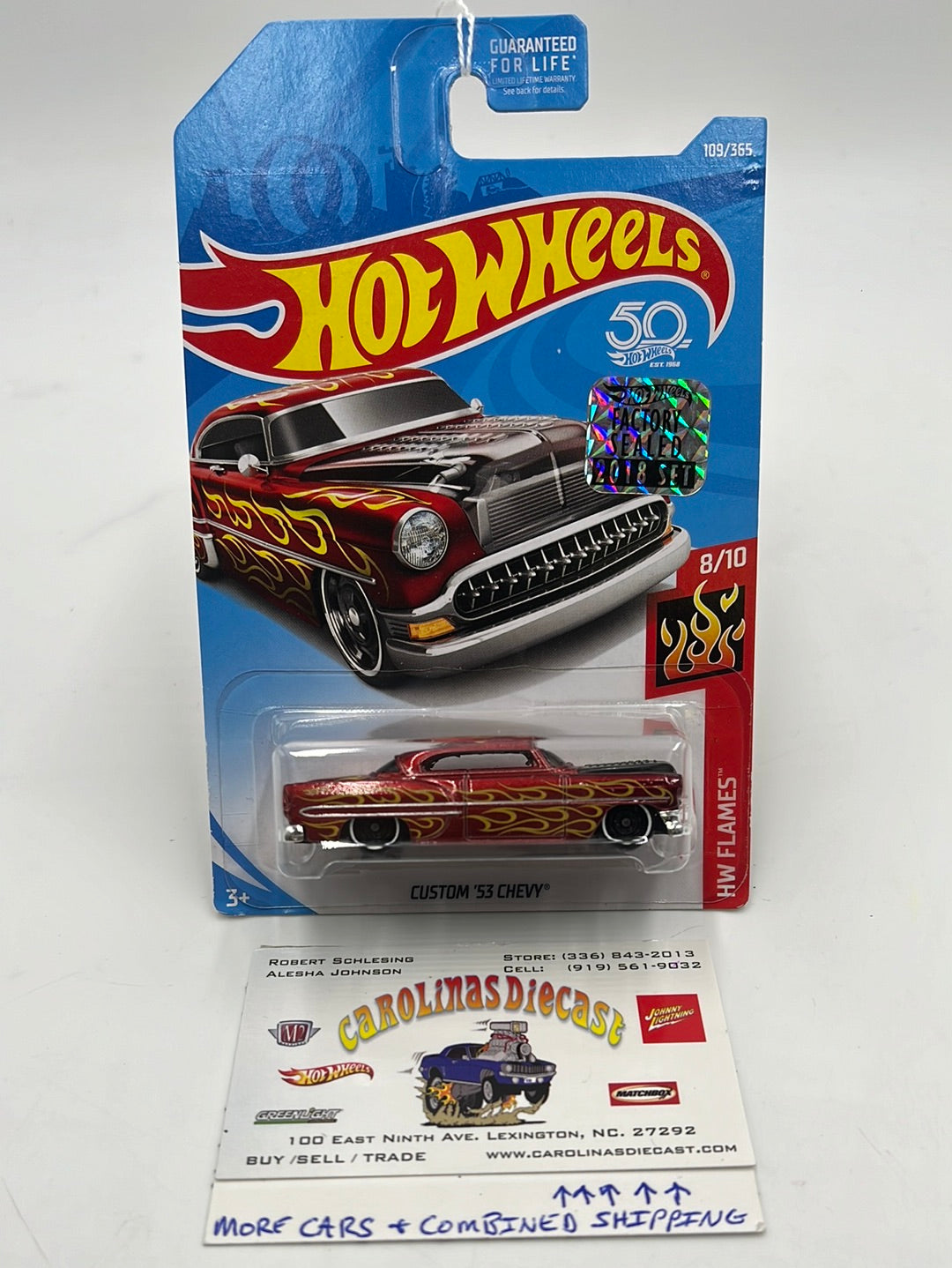 2018 Hot Wheels  #109 Custom 53 Chevy Factory Sealed 2B