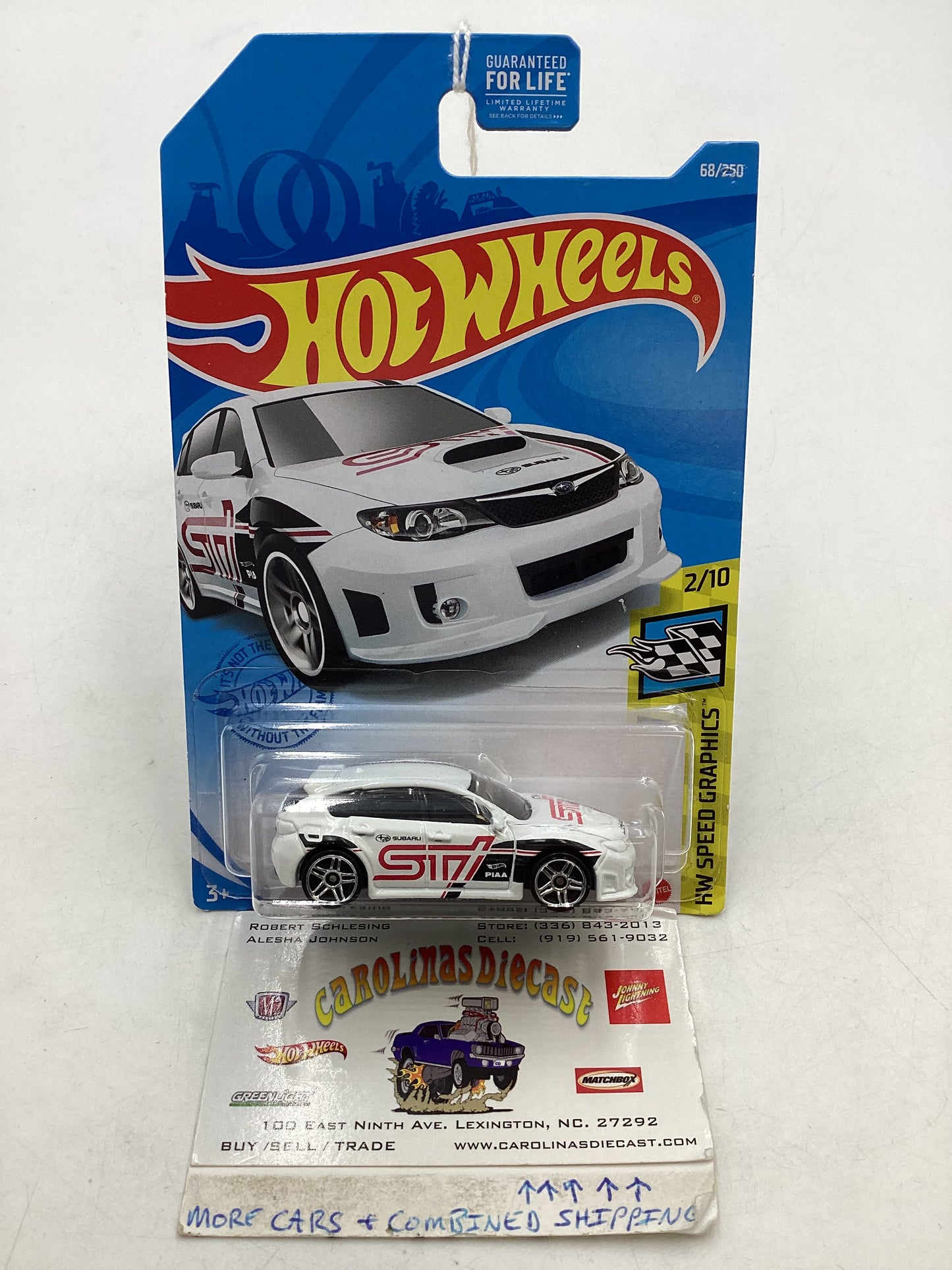 2021 Hot Wheels #68 Subaru WRX STI White 89D