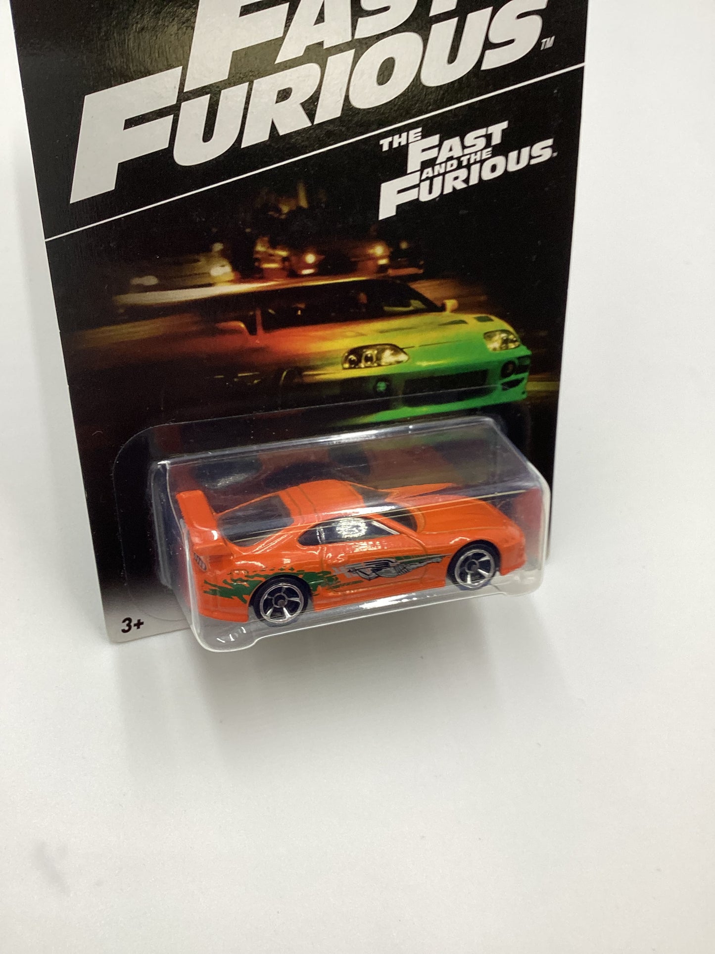 2017 Hot Wheels The Fast & Furious #1 94 Toyota Supra Orange with protector