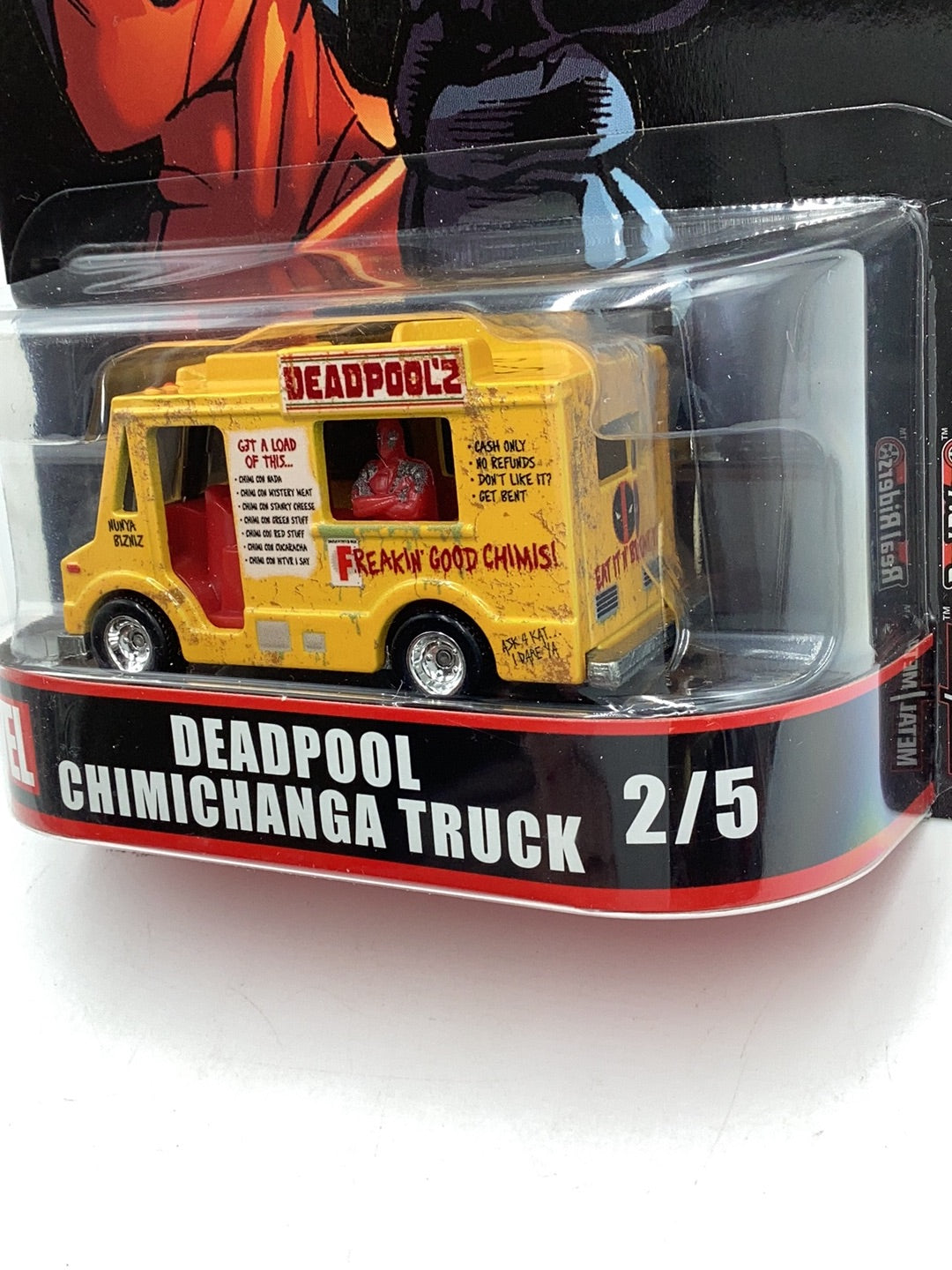 Hot wheels retro entertainment dead pool chimichanga truck 242C