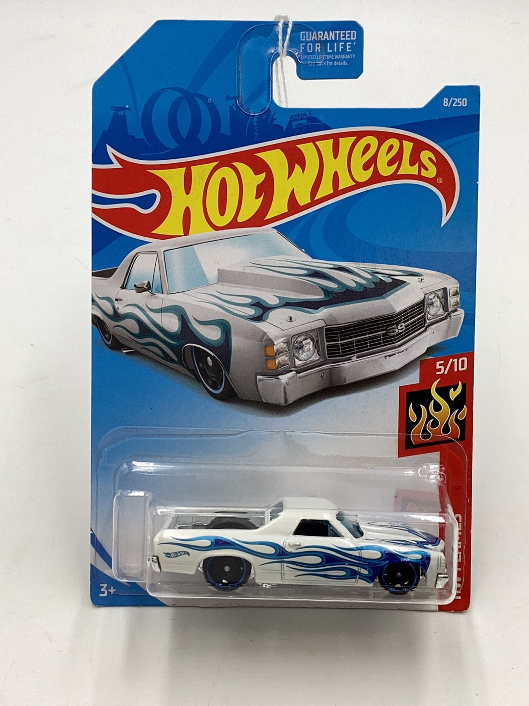 Hot Wheels 2019 #8 71 El Camino white Kroger Exclusive 235E