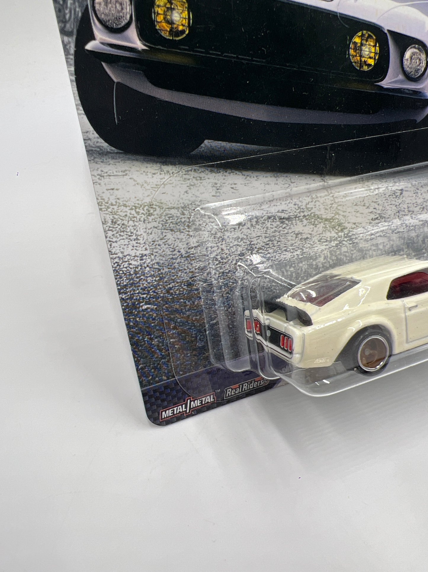 Hot Wheels Premium Fast & Furious 1/4 Mile Muscle #5 69 Ford Mustang Boss 302 White 247A