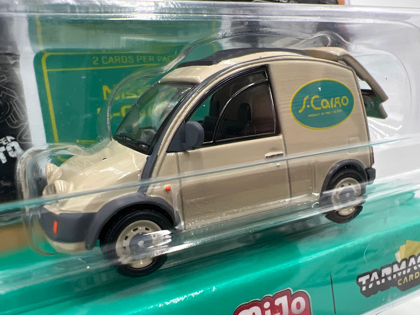Tarmac Works Mijo Exclusives Nissan S-Cargo Presentation W/Trading Cards #73 239H