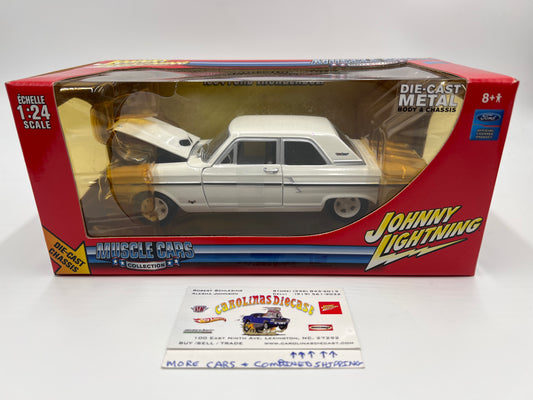 Johnny Lightning 1:24 Scale White Lightning Chase Muscle Cars 1964 Ford Thunderbolt White VHTF Damaged Blister