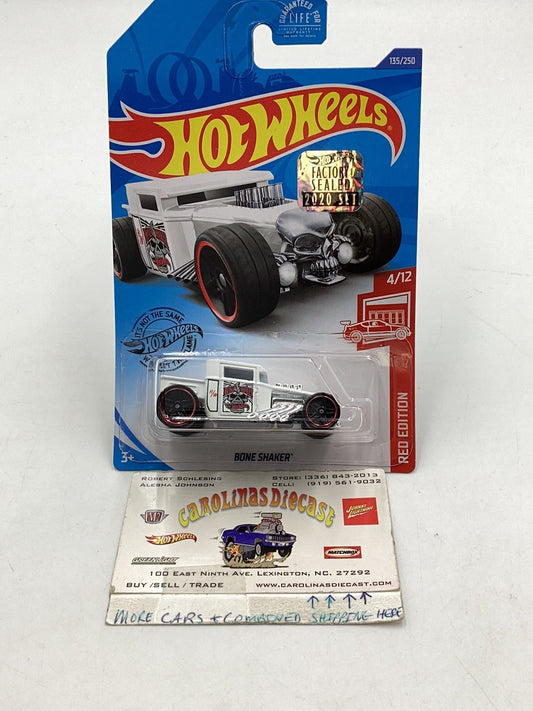 2020 hot wheels red edition #135 Bone Shaker target red factory sealed sticker with protector