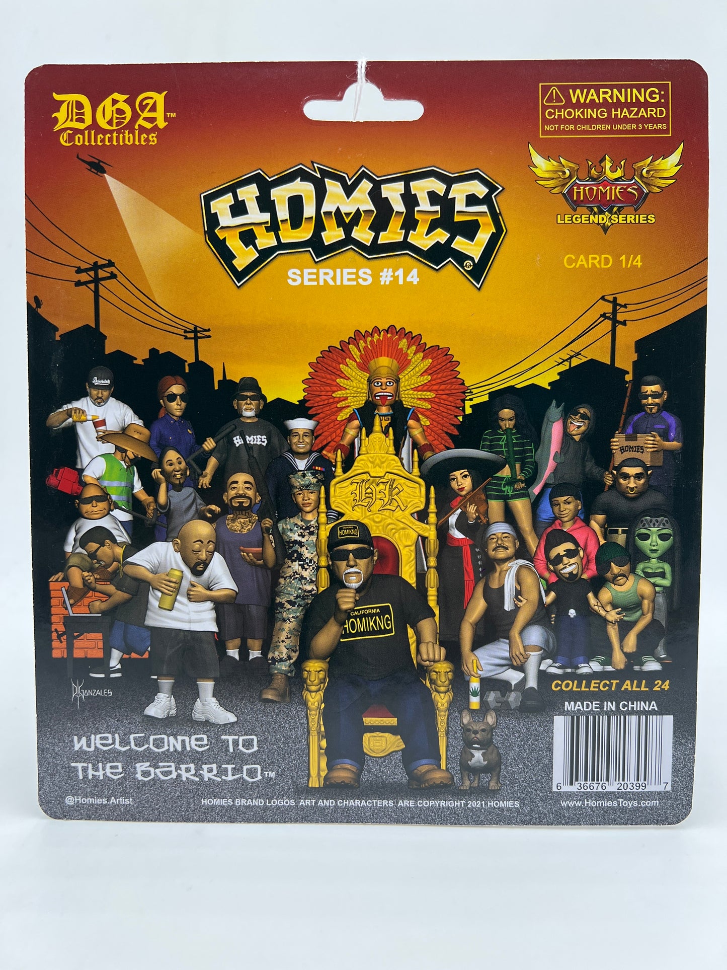 DGA Collectibles Homies Legend Series #14 Card 1/4 178E