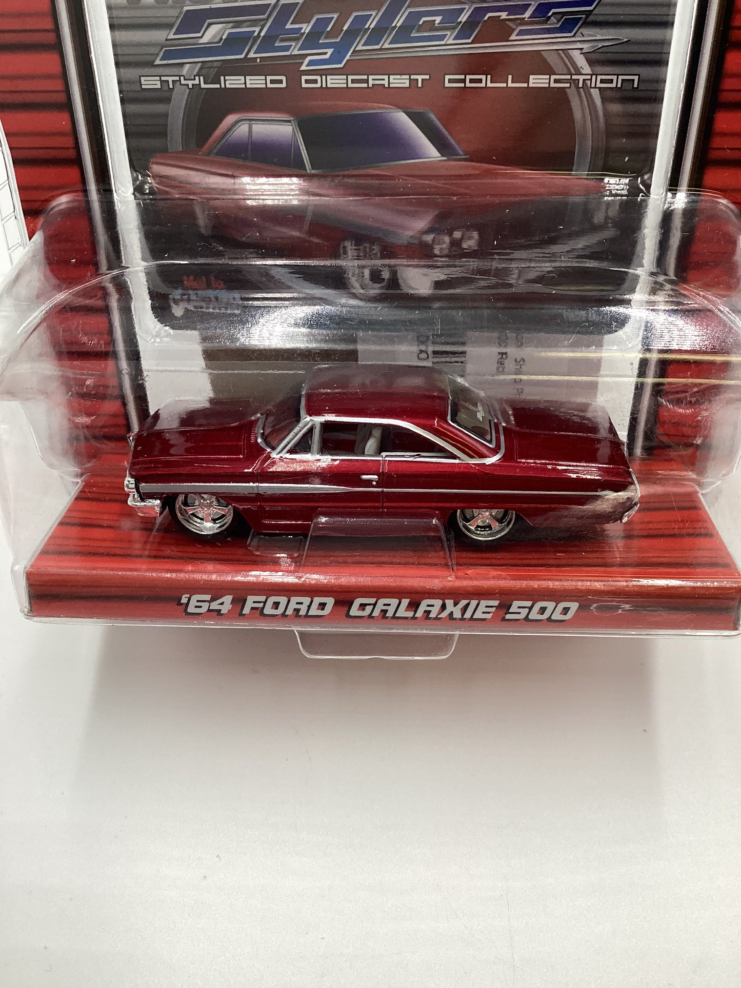 Maisto Custom Shop Pro Rodz Stylers 64 Ford Galaxie 500 Red 219B