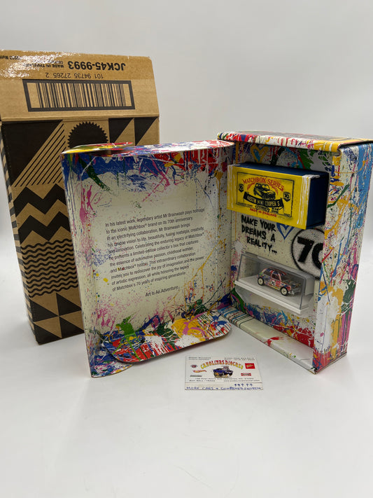 Matchbox 70th Anniversary Mattel Creations Mr. Brainwash Austin Mini Cooper S W/Box