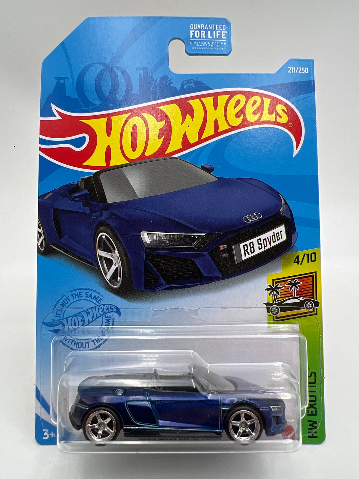 2021 Hot Wheels Super Treasure Hunt #211 2019 Audi R8 Spyder Blue W/Protector