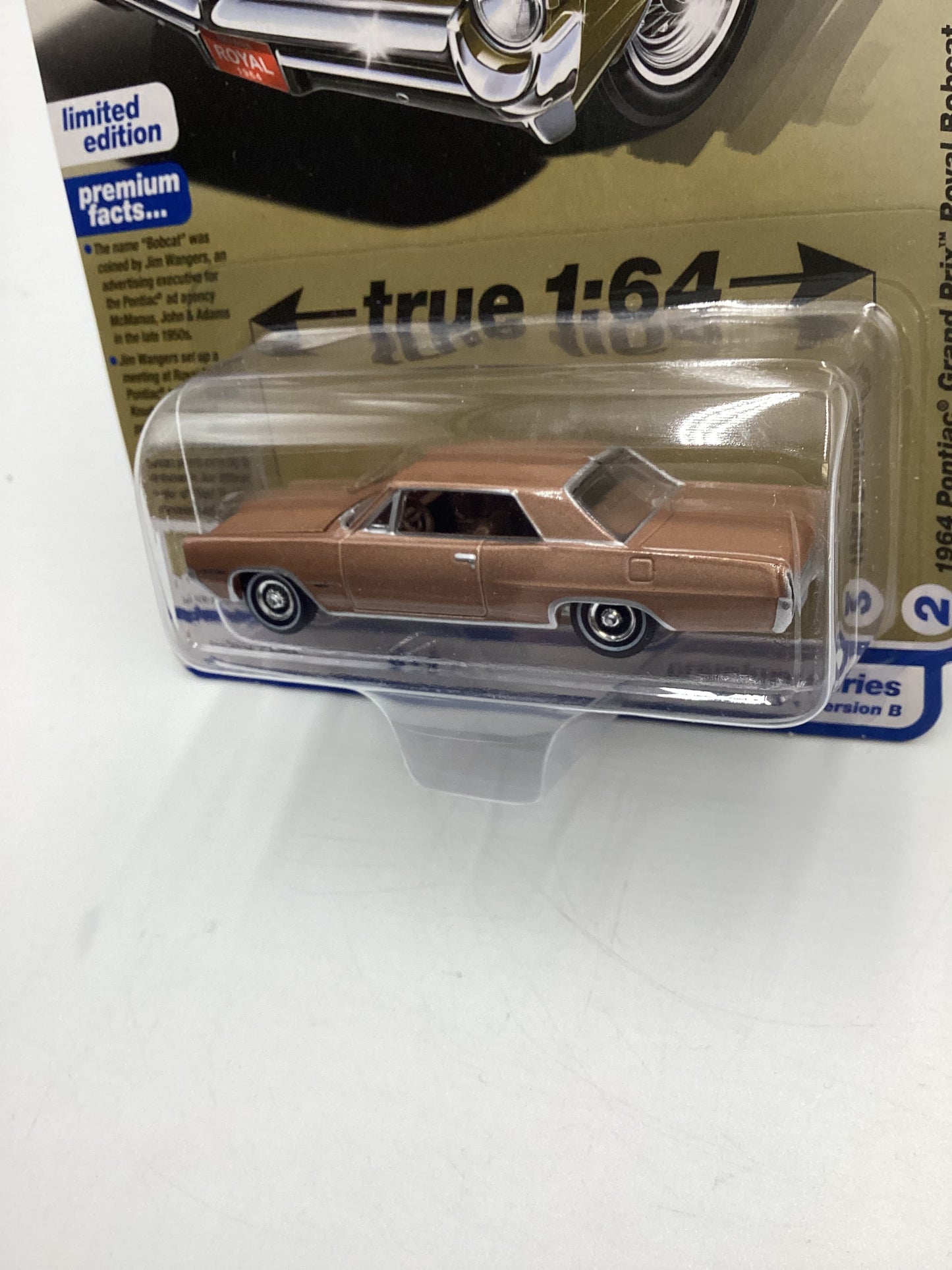 Auto World Vintage Muscle Release 3 Version B 1964 Pontiac Grand Prix Royal Bobcat Bronze 183F