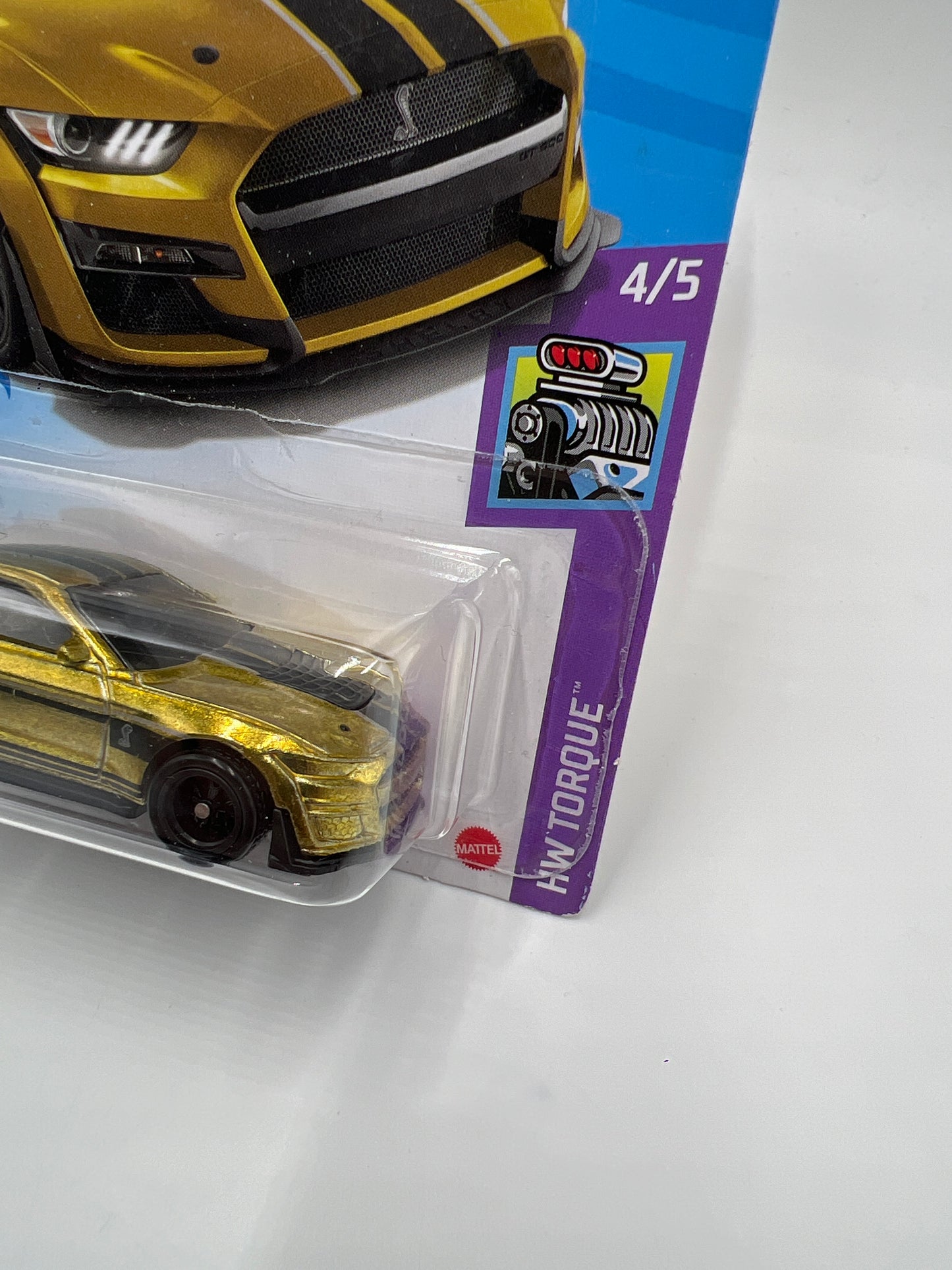 2021 Hot Wheels Super Treasure Hunt #143 2020 Ford Mustang Shelby GT500 Gold W/Protector