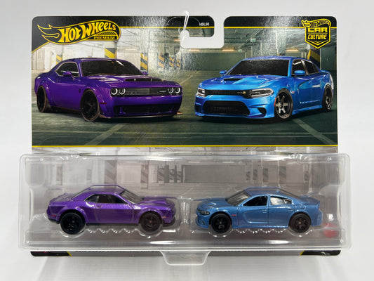2026 Hot Wheels Premium Target 2 Pack 2018 Dodge Challenger SRT Demon & 2015 Dodge Charger SRT 279B