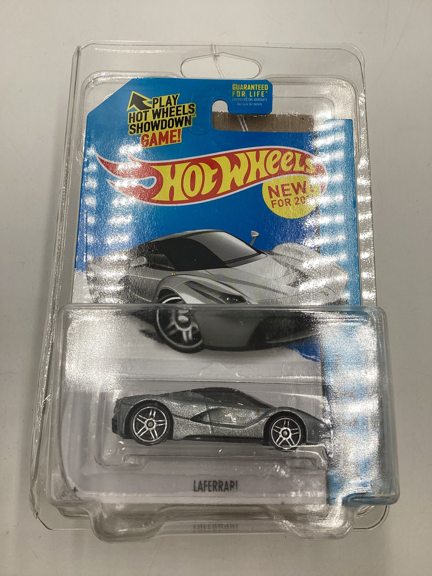 2014 Hot wheels #38 Laferrari Silver w/Protector