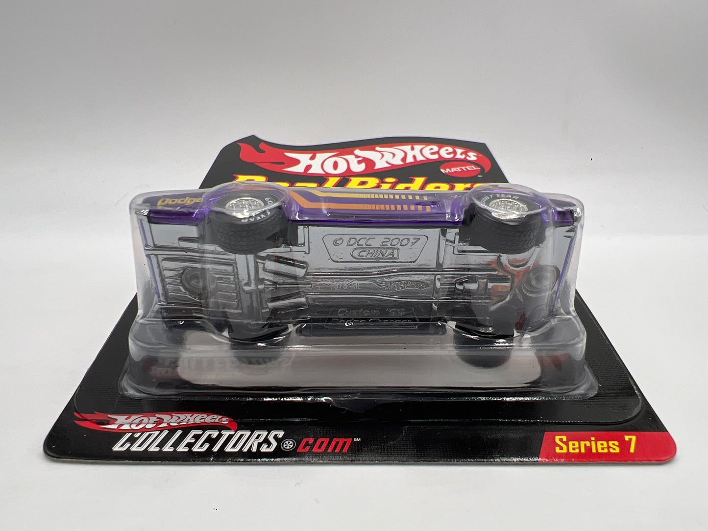 Hot Wheels RLC Real Riders Series 7 #5 3041/7500 Custom 69 Dodge Charger Purple W/Protector