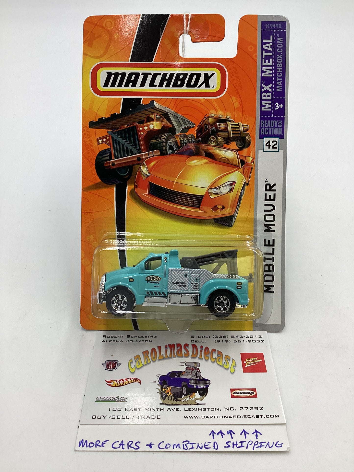 Matchbox #43 MBX Metal Mobile Mover Light Blue 207E