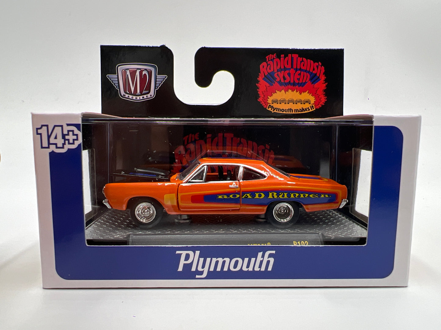 2025 M2 Machines 1969 Plymouth Road Runner Hemi Orange R102