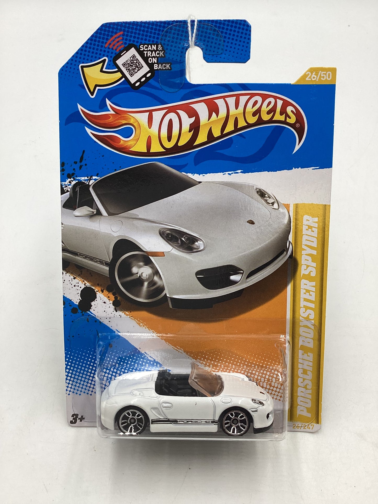 2012 Hot Wheels New Models #26 Porsche Boxster Spyder White 100F