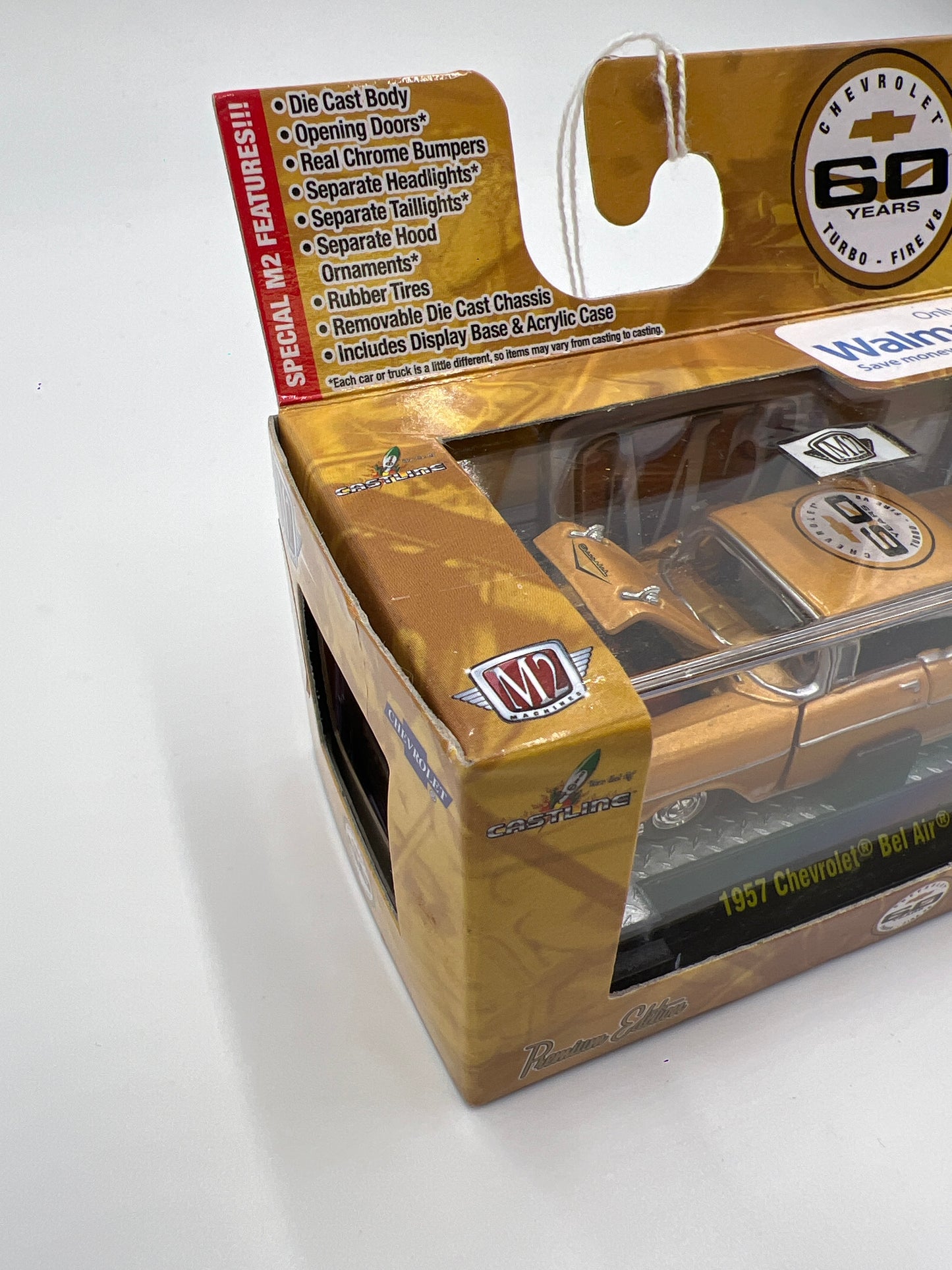 M2 Machines Walmart Exclusive Chevrolet 60 Years 1957 Chevrolet Bel Air Gold WMTS01