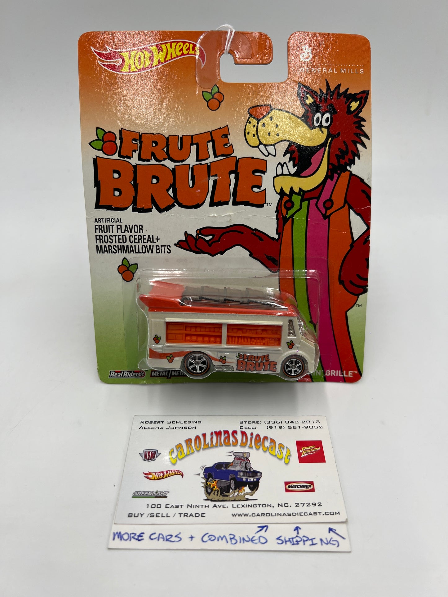 Hot Wheels Premium General Mills Frute Brute Smokin Grille Card Not Perfect 270H