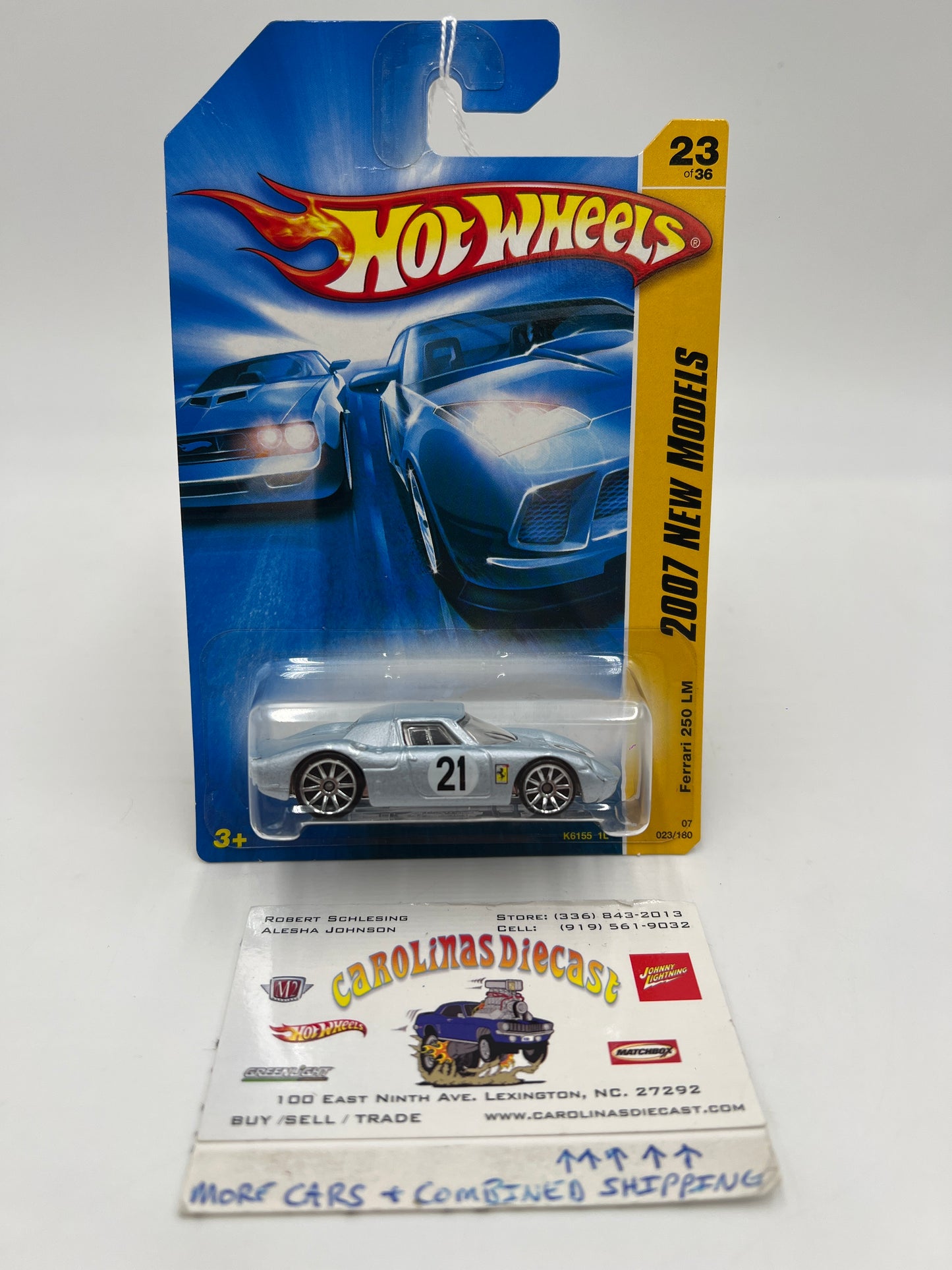 2007 Hot Wheels New Models #023 Ferrari 250 LM Blue/Silver