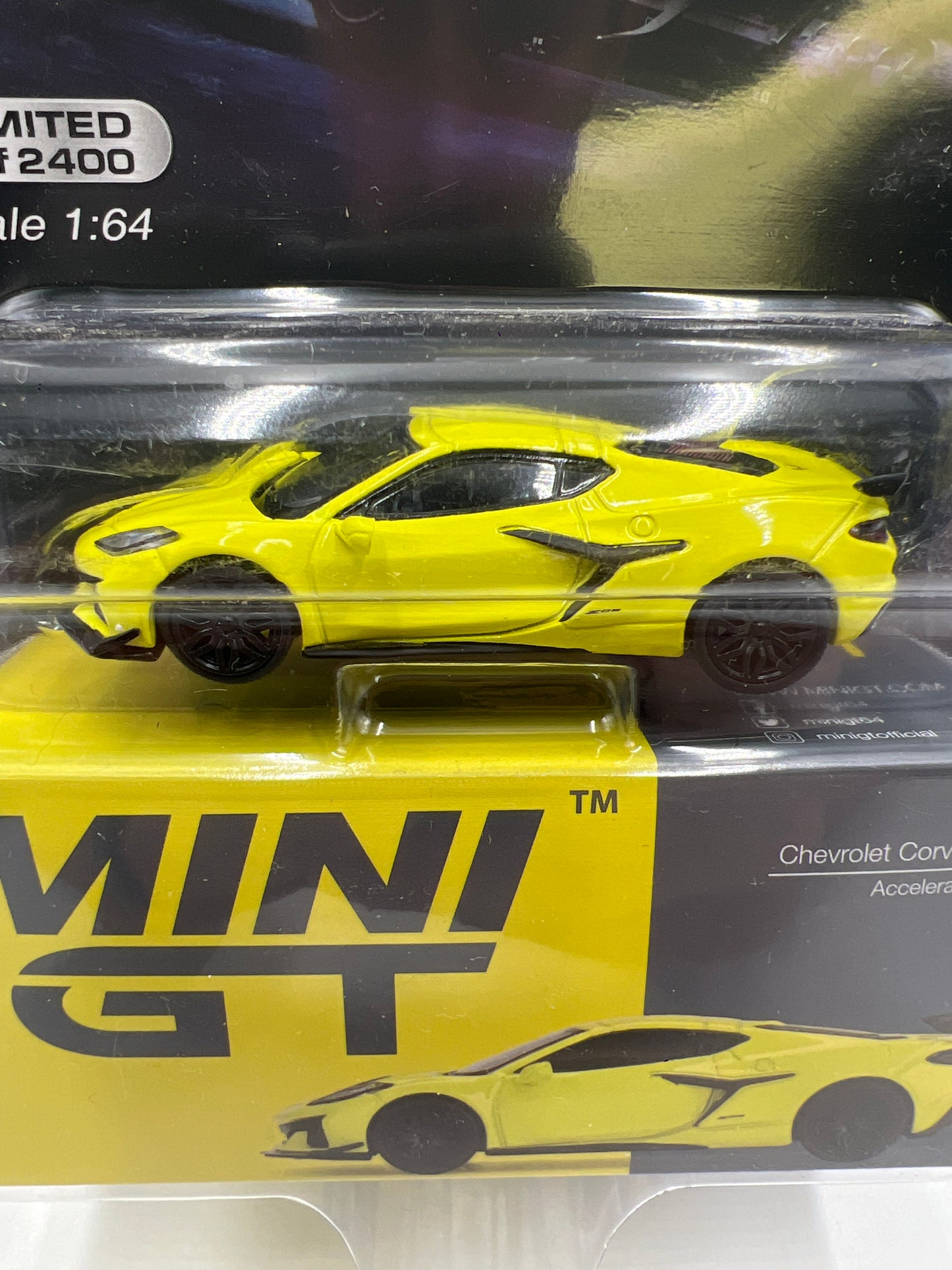 Tarmac Works Mijo Exclusives 1/2400 Chevrolet Corvette Z06 Yellow