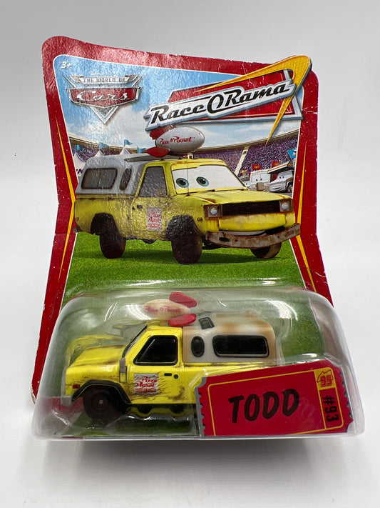 Disney Pixar The World Of Cars Race O Rama #93 Todd #1