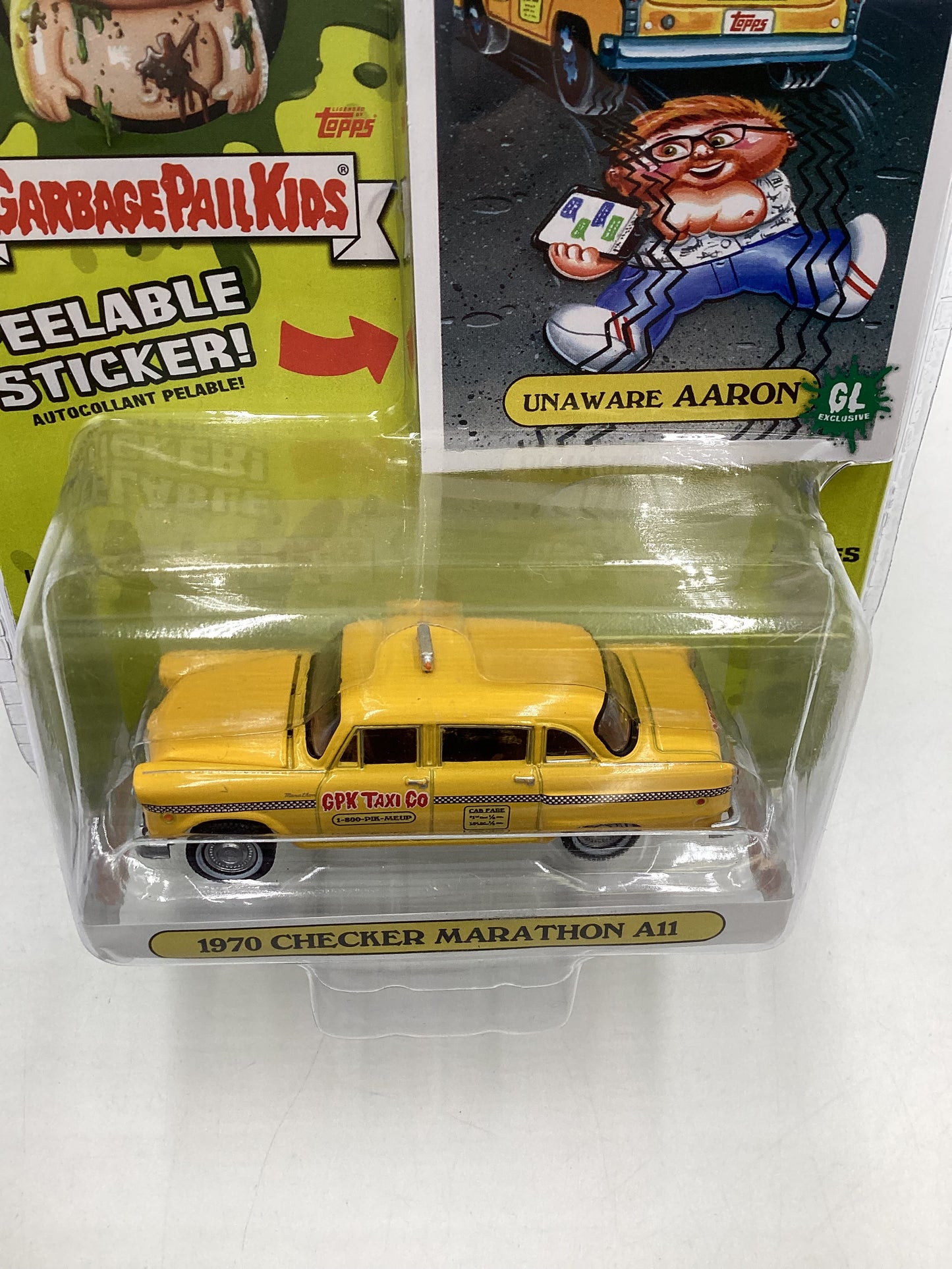 Greenlight Garbage Pail Kids Series 2 1970 Checker Marathon A11 178F