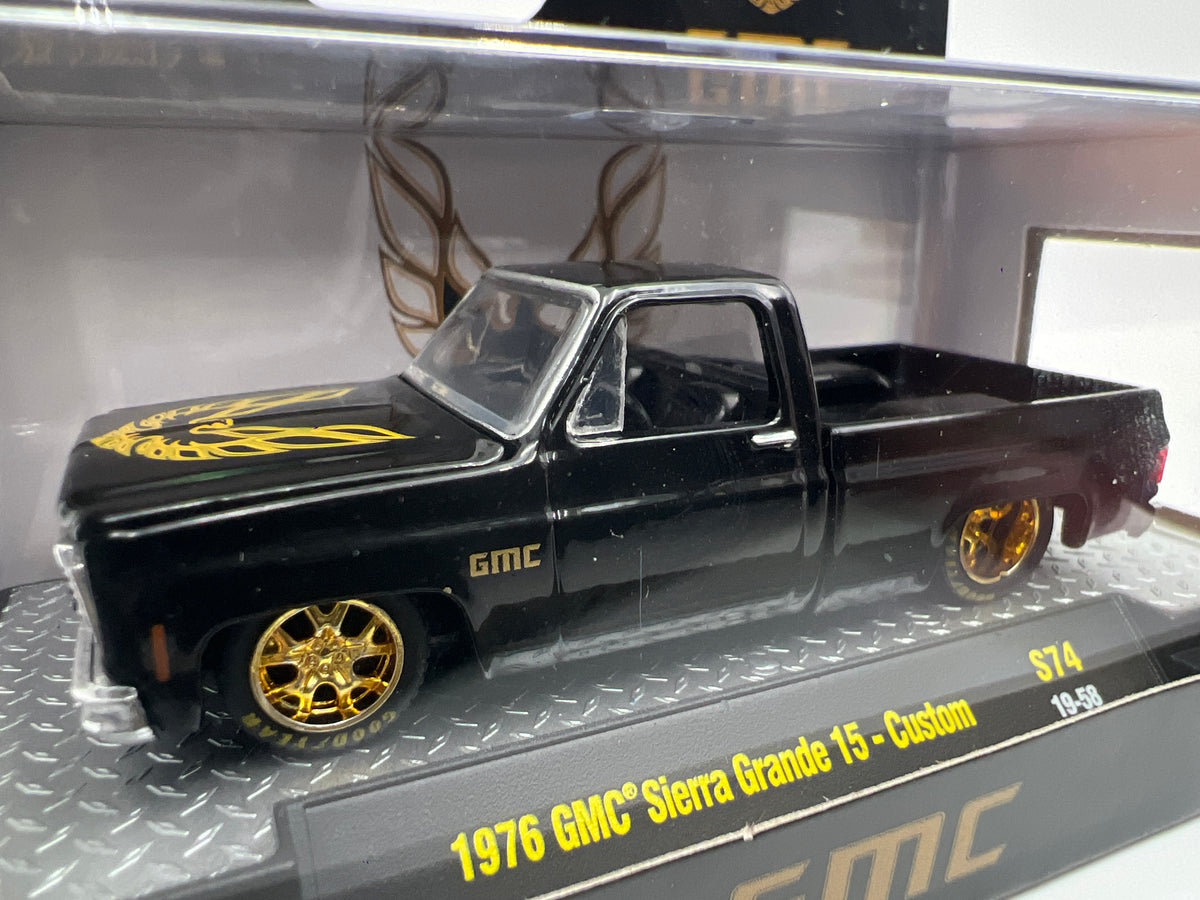 M2 Machines S74 1/3600 1976 GMC Sierra Grande 15 Custom Black
