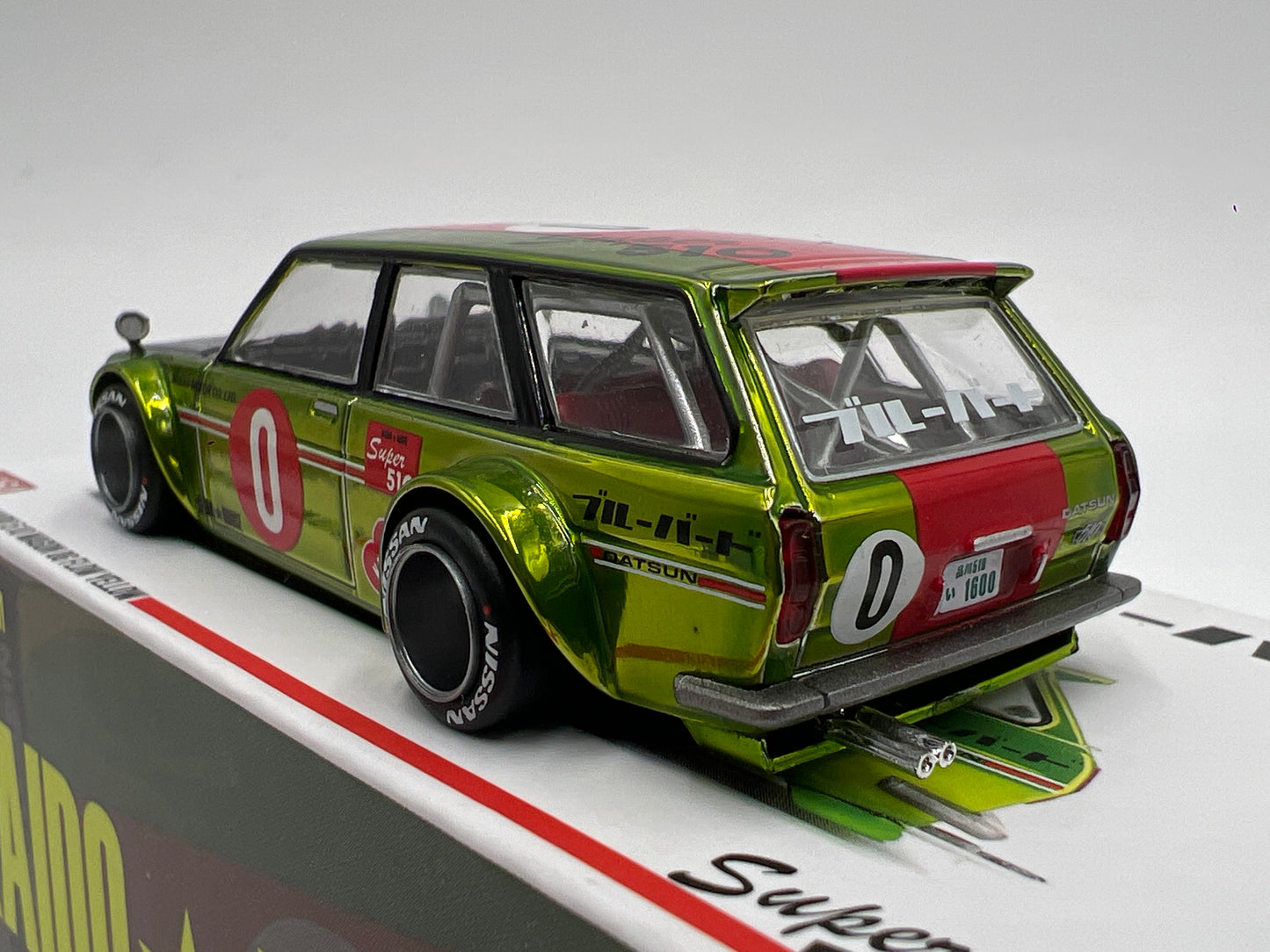 Mini GT Kaido House #164 Datsun Kaido 510 Wagon OG Flow Yellow
