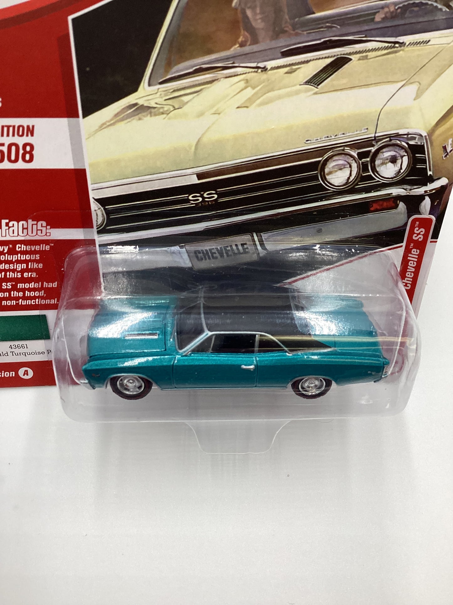 Johnny Lightning Muscle Cars USA Release 1 Version A 1967 Chevy Chevelle SS Light Blue 229E