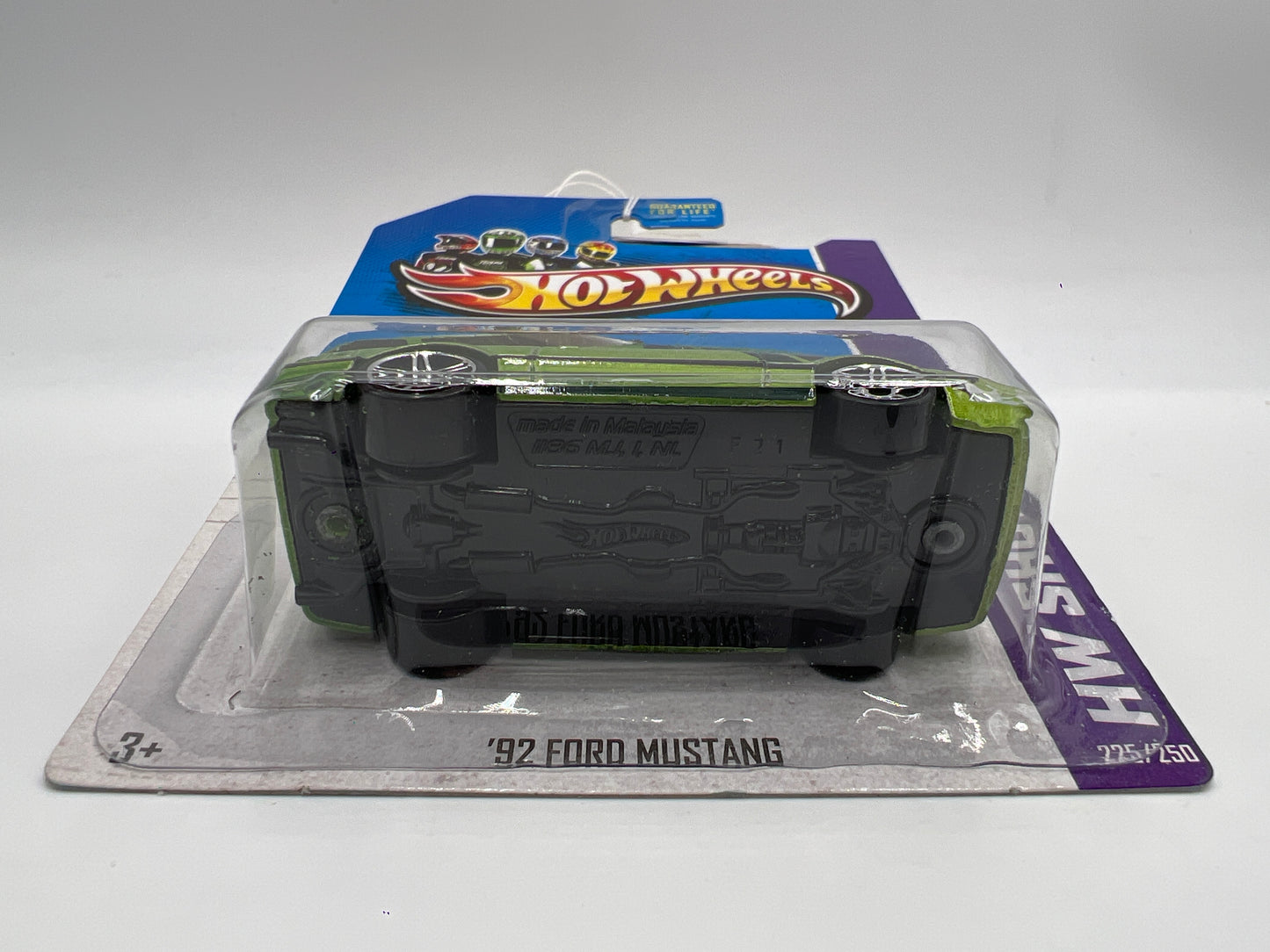 2013 Hot Wheels Showroom #225 Foxbody 92 Ford Mustang Green 21A