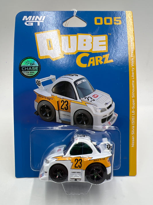 Mini GT Qube Carz CHASE 1/500 Liberty Walk #5 Nissan Silvia S15 LB-Super Silhouette Liberty Walk Presentation