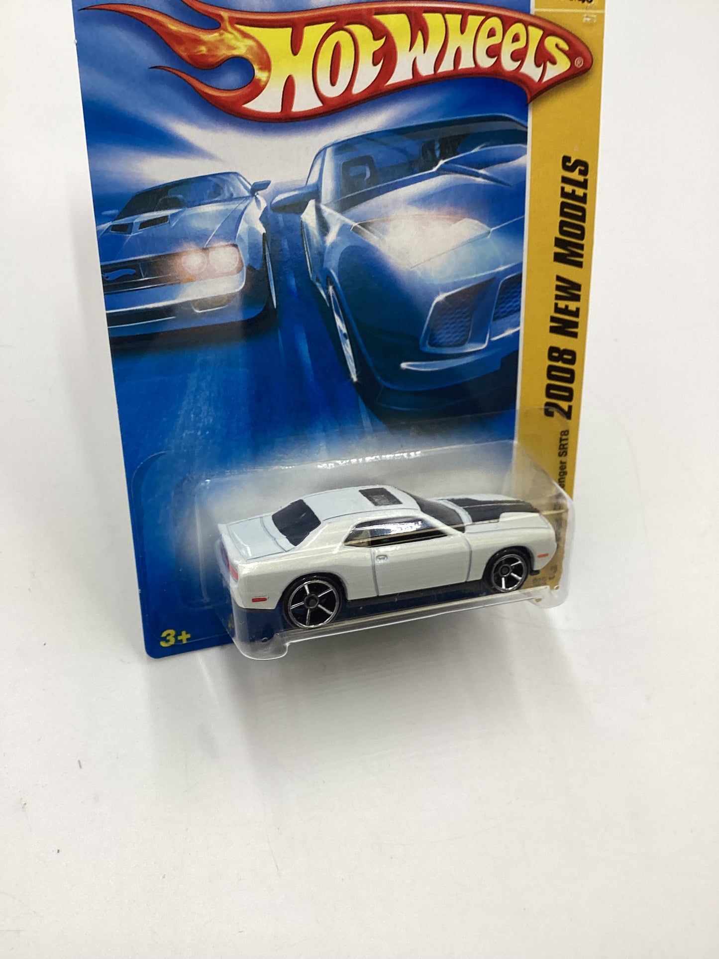 2008 Hot Wheels New Models #16 Dodge Challenger SRT8 White 50B
