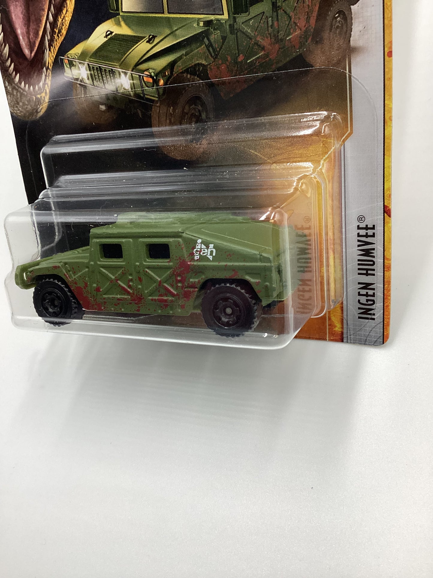 2022 Matchbox Jurassic World Dominion Ingen Humvee Green 163F