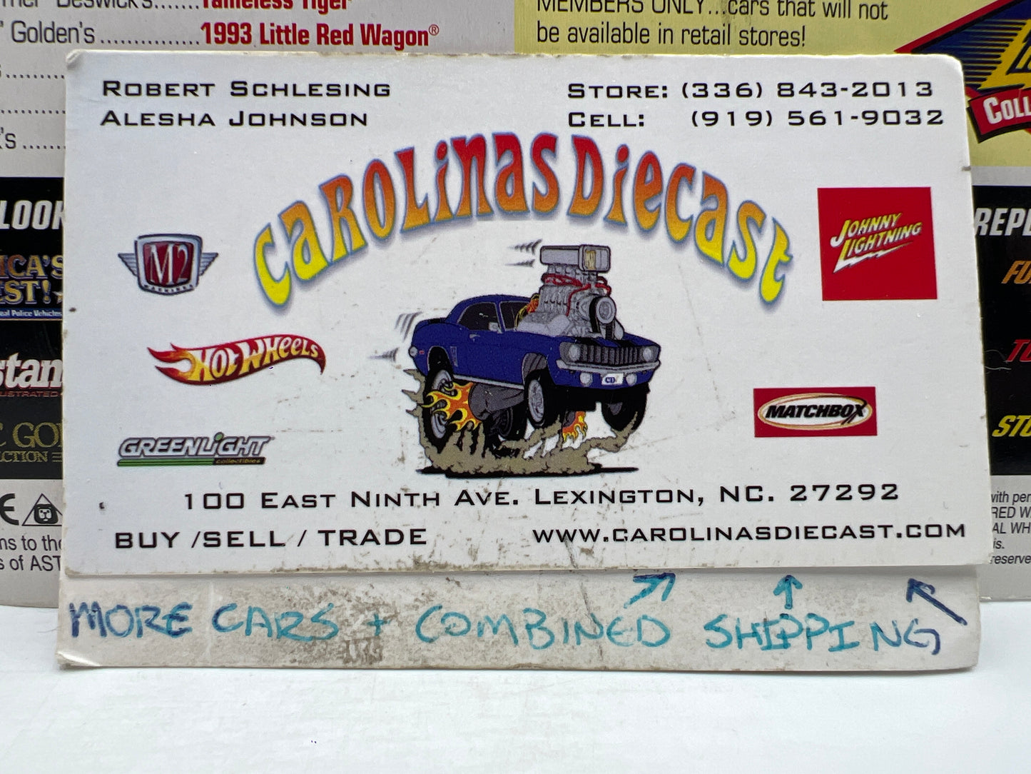 Johnny Lightning SIGNED Show Stoppers GE Shumperts Dodge Thunder Wagon #2
