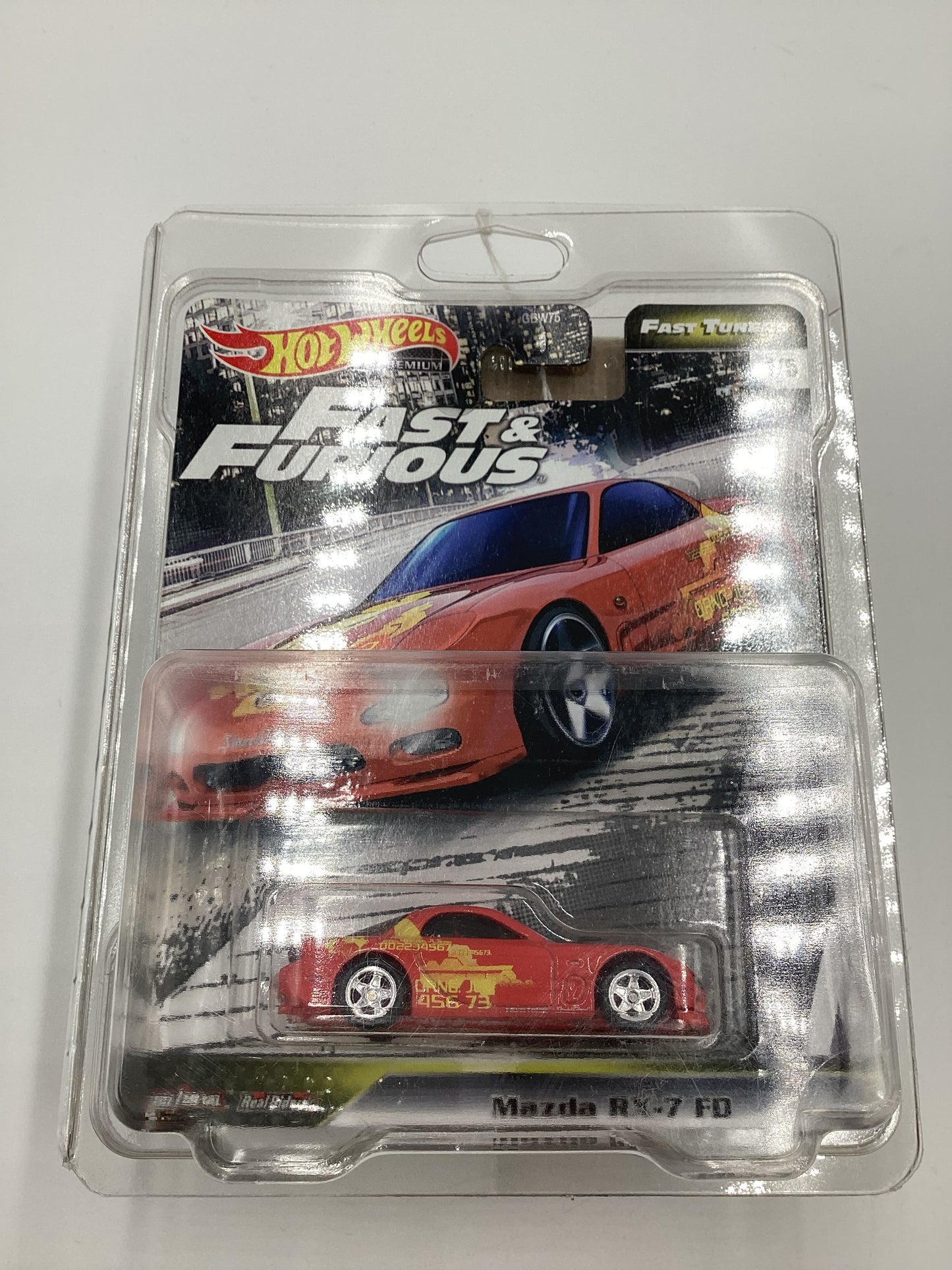 Hot Wheels Fast & Furious Fast Tuners #1 Mazda RX-7 FD Red W/Protector