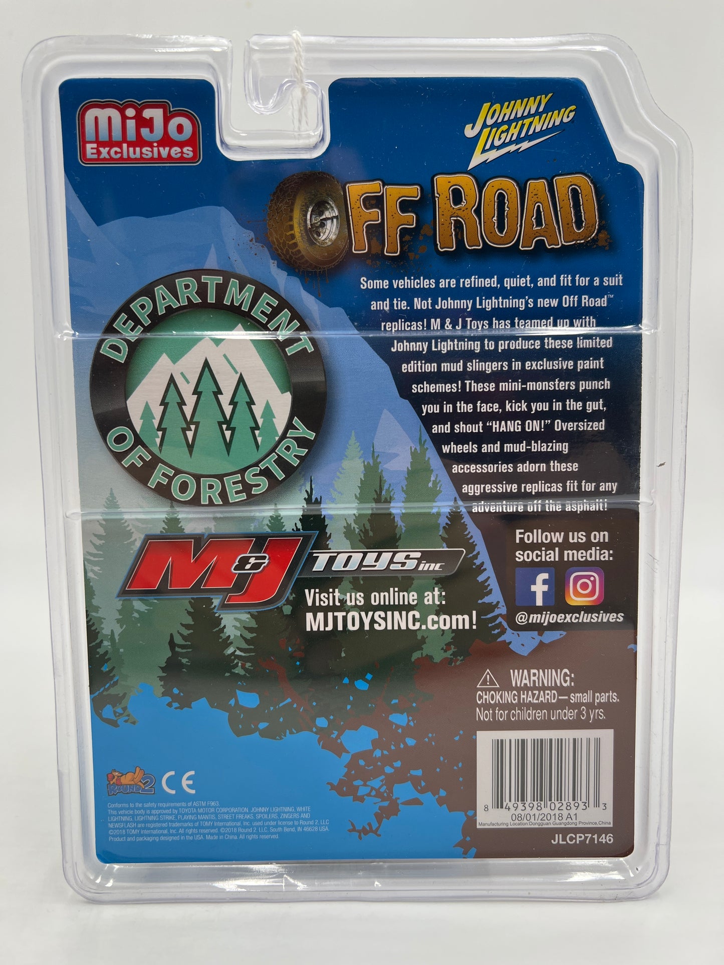 Johnny Lightning MiJo Exclusives 1/4800 Off Road Department of Forestry 1980 Toyota Land Cruiser Park Ranger