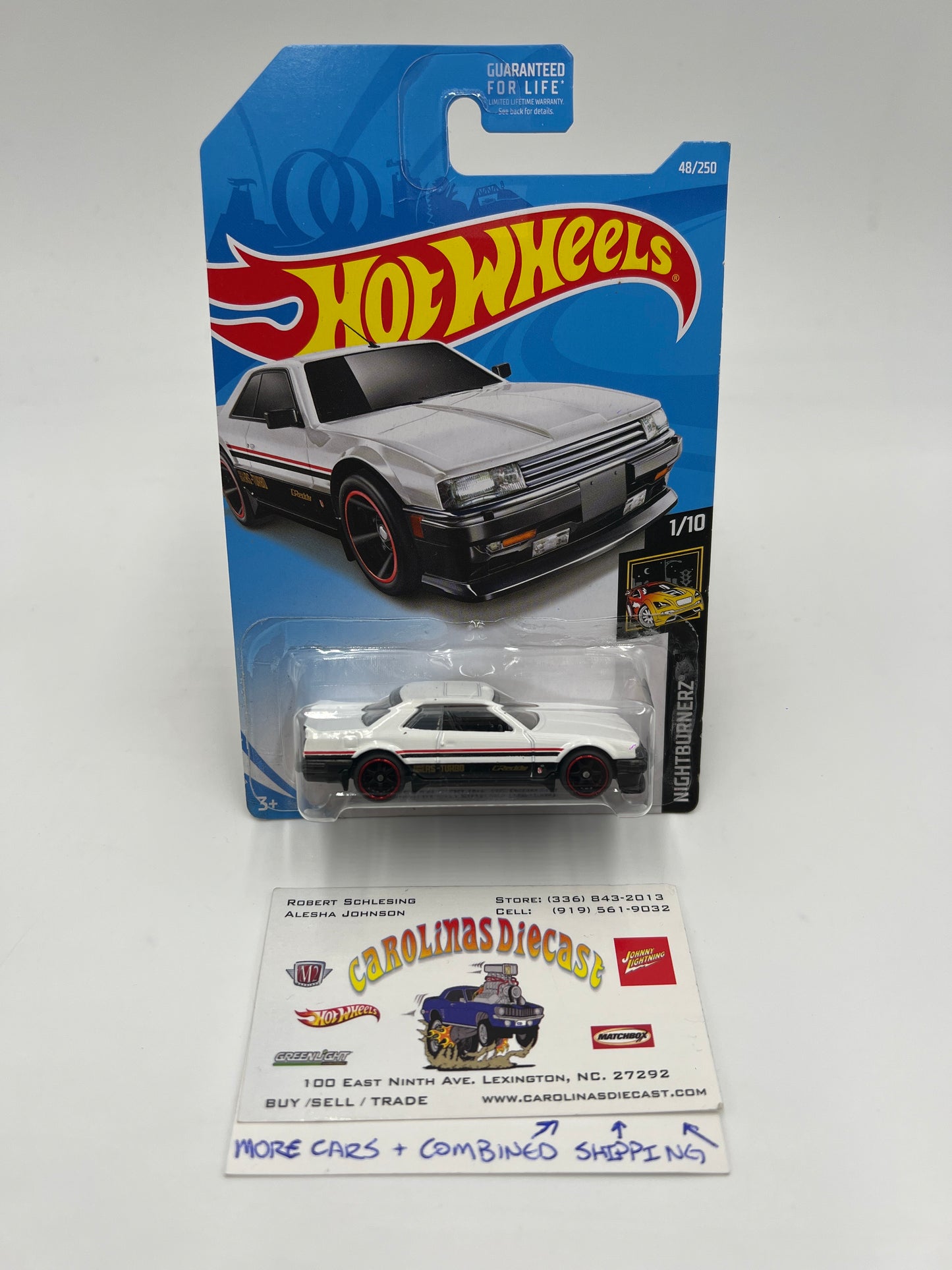 Hot Wheels Nissan Skyline RS KDR30 White Wheel Swap Custom On Card W/Protector SR