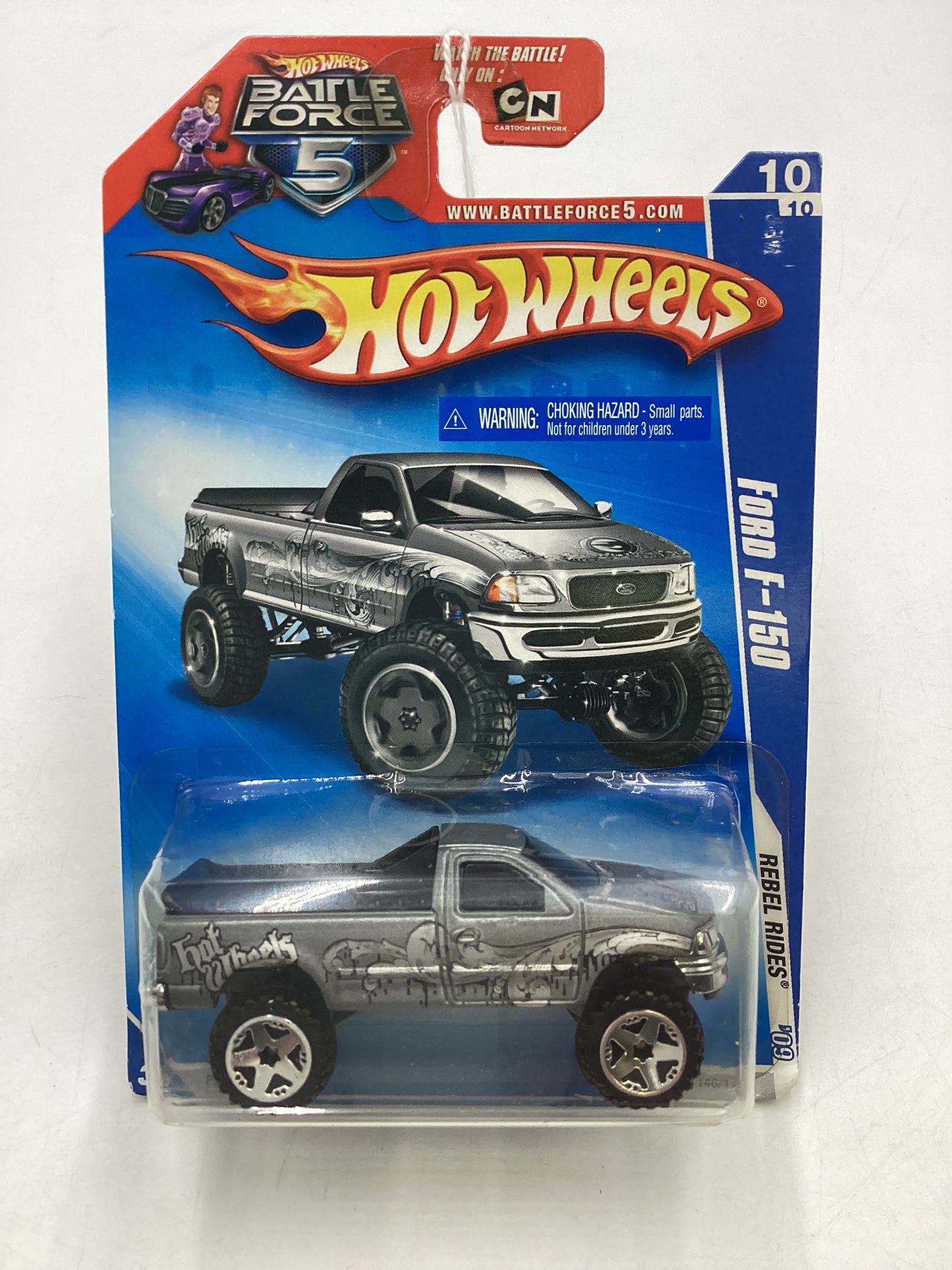 2009 Hot Wheels #146 Ford F-150 Silver 23B