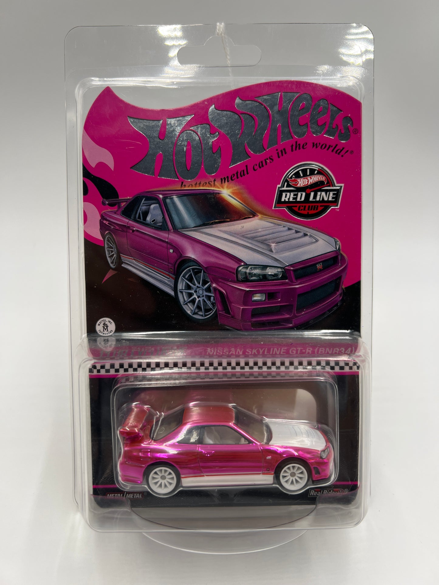 2023 Hot Wheels RLC Club Exclusive Nissan Skyline GT-R BNR34 Pink W/Protector
