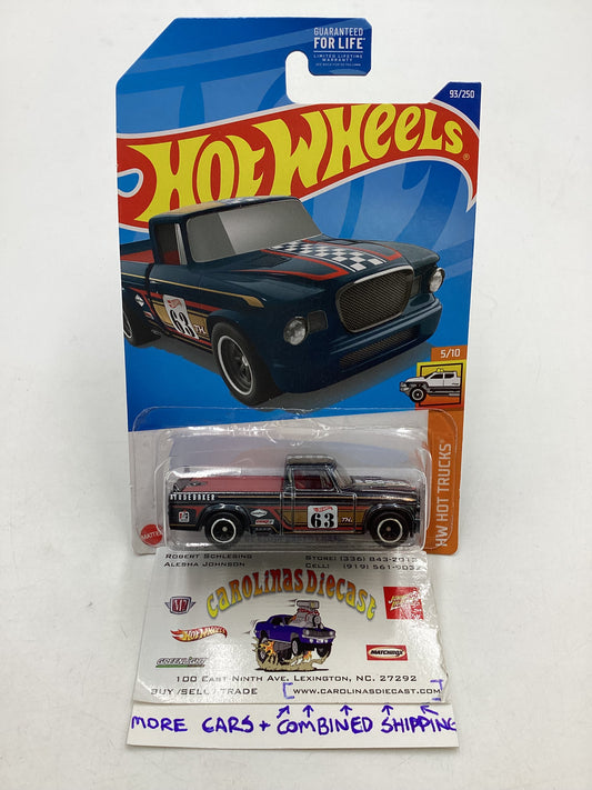 2022 Hot Wheels Super Treasure Hunt #093 63 Studebaker Champ W/ Protector