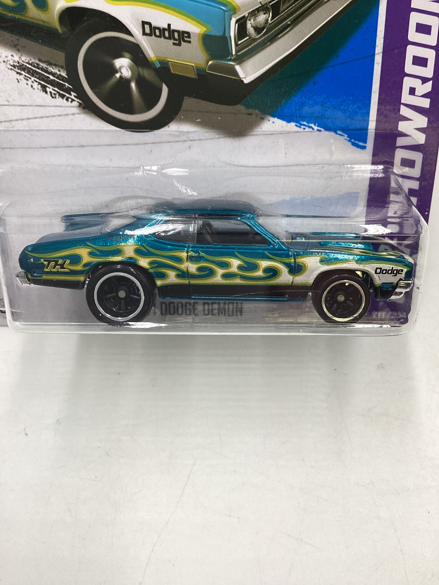 2013 Hot wheels Super Treasure Hunt #217 71 Dodge Demon W/Protector