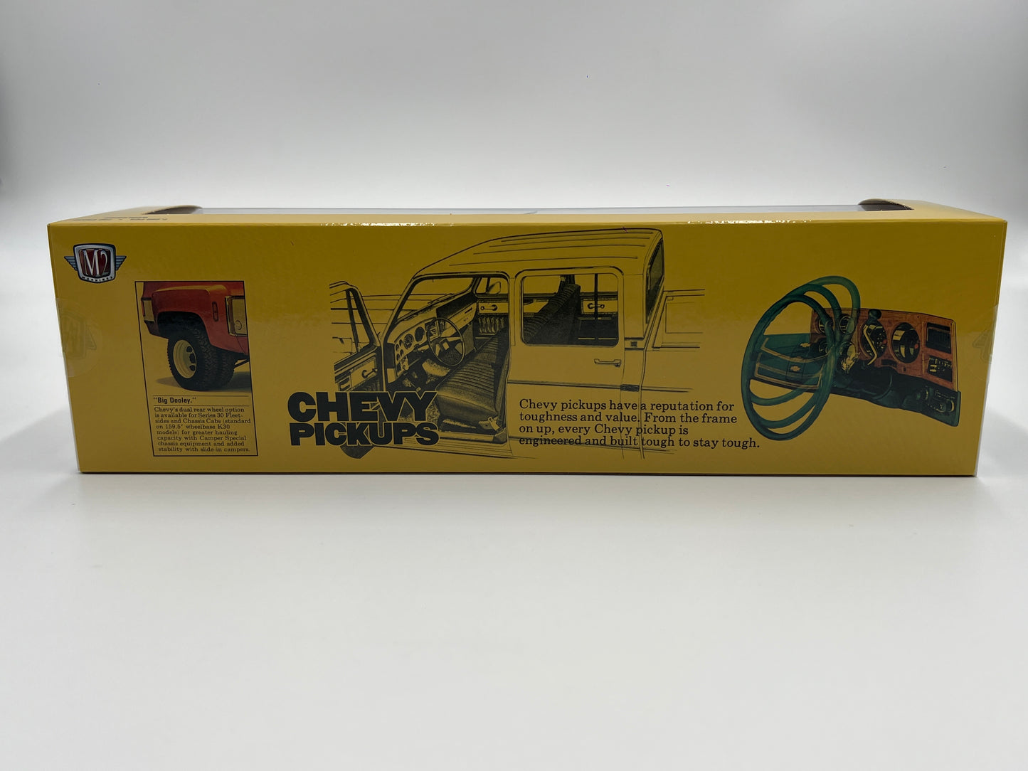 2024 M2 Machines Auto Haulers 1973 Chevrolet Silverado 30 4x4 Black & 1973 Chevrolet Silverado 30 Yellow R78