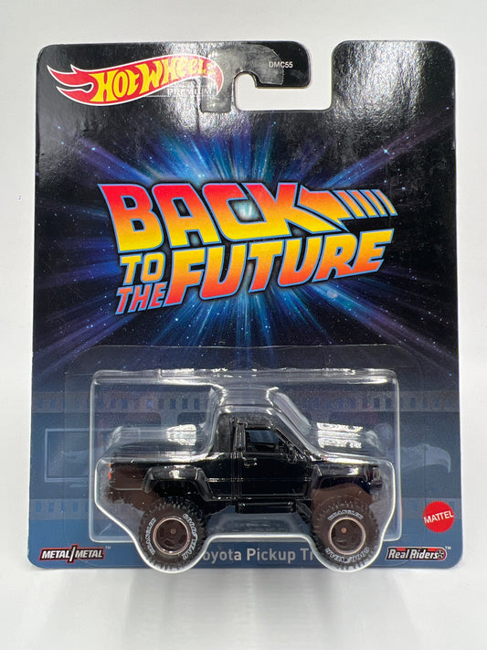 Hot Wheels Premium Back To The Future BTTF 1987 Toyota Pickup Truck Black W/Protector 1