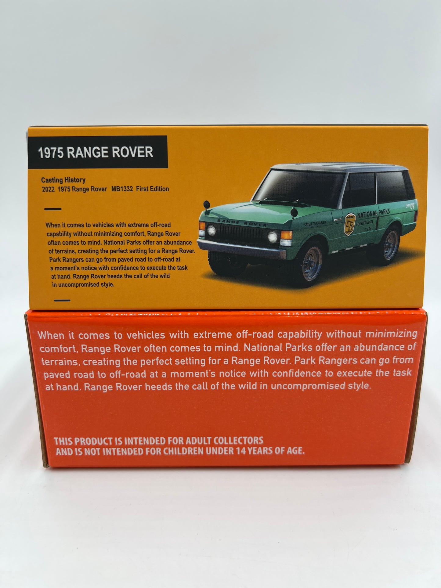 Matchbox RLC Mattel Creations 1975 Range Rover National Parks Green