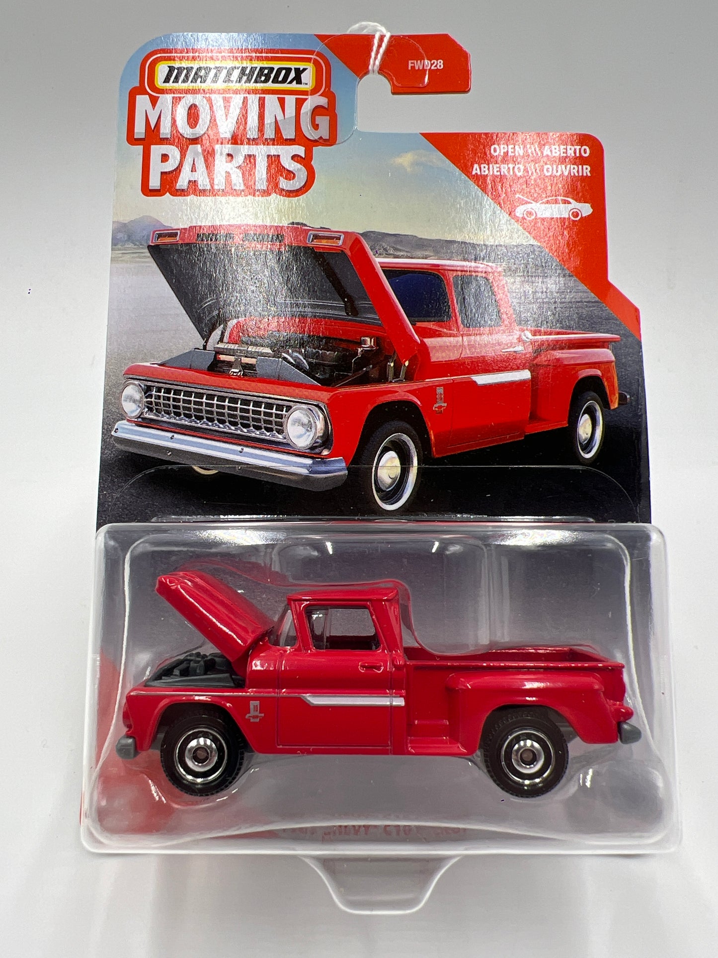 Matchbox Moving Parts 1963 Chevy C10 Pickup Red 167Q