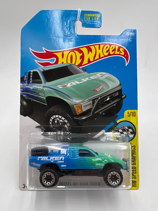 2017 Hot Wheels Speed Graphics #78 Toyota Off-Road Truck Falken 93D